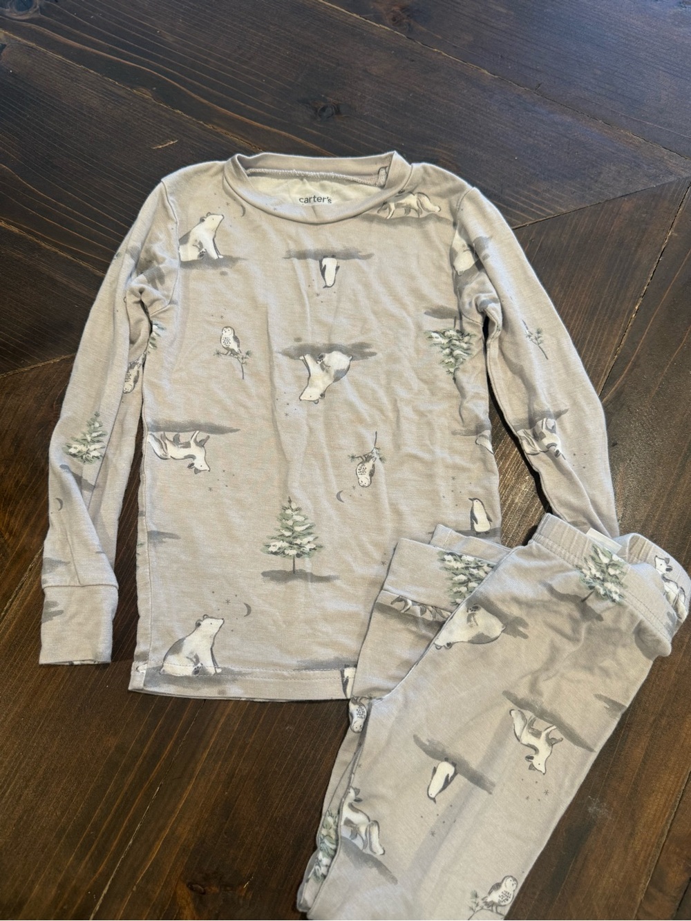 Carters Bamboo Pjs Woodland Size 3T